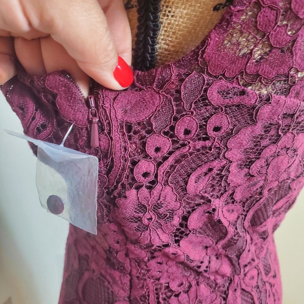 Show Me Your Mumu Alice Maroon Floral Dress - Picture 7 of 8
